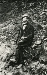 Jean-Antoine Carrel (1829-1890), bergbeklimmer uit de Aostavallei, die de eerste beklimming van de Matterhorn vanaf de Italiaanse kant maakte, 16 augustus