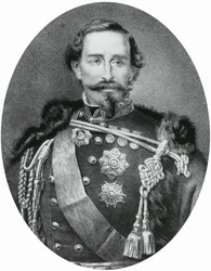 Portret van Alfonso Ferrero della Marmora (1804-1878), Italiaanse generaal en politicus, gravure