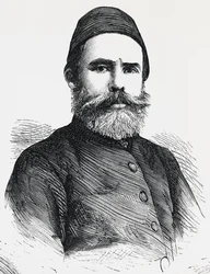 Portret van Djevet Pasha, minister van binnenlandse zaken van het Ottomaanse Rijk