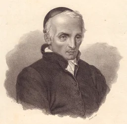 Portret van Italiaanse religieuze en theoloog Ottavio Giovanni Battista Assarotti (1753-1829), kopergravure door Bonaldi
