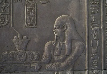 Reliëf dat een schenker afbeeldt, Tempel van Kom Ombo, Egypte, Egyptische beschaving, Ptolemaeïsche dynastie, 2e-1e eeuw v.Chr.