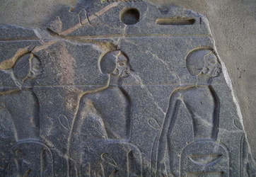 Reliëf met gevangenen, Tempel van Luxor, Thebe (UNESCO Werelderfgoed)