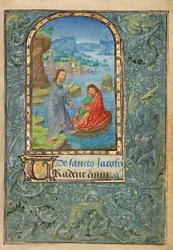Ms. 37 (89.ML.35), fol. 22 Christus verschijnt aan Sint Jacobus de Meerdere