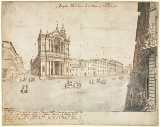 Achttien Zichten van Rome: Santa Maria in Via Lata, 1665