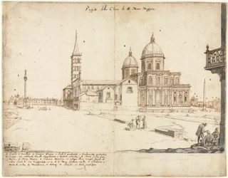 Achttien Zichten van Rome: De Basiliek van Santa Maria Maggiore, 1664