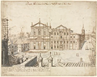 Achttien Zichten van Rome: De Kerk van Santa Maria in Vallicella, 1665