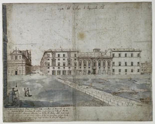 Achttien Zichten van Rome: Het Collegio di Propaganda Fide (recto)