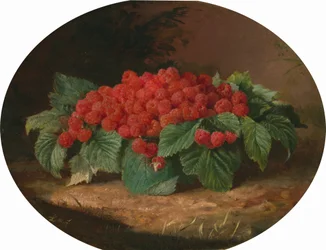 Frambozen, c.1859 (olieverf op doek)