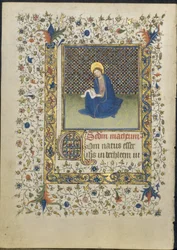 Blad uit een getijdenboek: Sint-Mattheüs