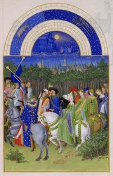 Mei (Getijdenboek van de hertog van Berry). 1412-16