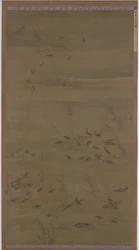Ganzen die op Zand Neerdalen, Ming-dynastie