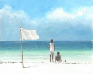 Jongens op Strand, Kenia