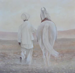Rabari en wit paard