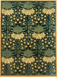 Textiel met bloemmotief