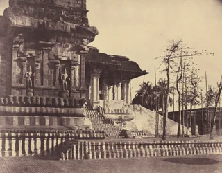 Tanjore: Grote Pagode, ingang naar buiten, maart-april 1858 (foto)