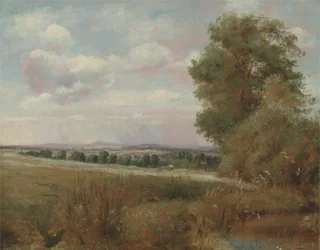Landschap bij Hampstead met Harrow in de Verte