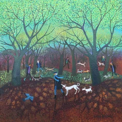 Lentewandeling, 2024 (acrylverf op doek)