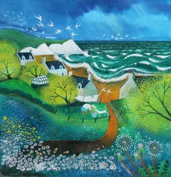 Stormy Washday, 2021 (acrylverf op linnen)
