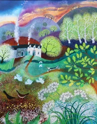 De weg naar huis, 2021 (acrylverf op linnen)
