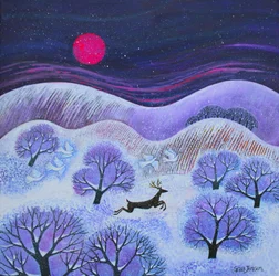 Winter Stag, 2023 (acrylverf op doek)