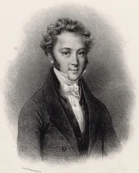 Portret van pianist en componist Ignaz Moscheles 1794-1870