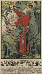 Saengerbundesfest zangersfestival Straatsburg, 1905