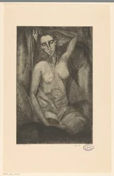 Zittende vrouw