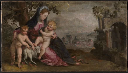 Maria met Jezus en Johannes