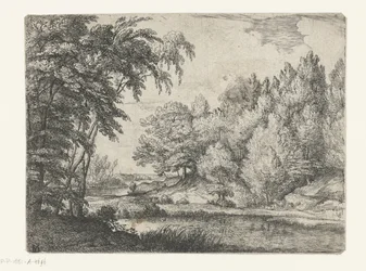 Landschap met een kronkelende rivier