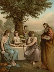 Abraham ontvangt Engelen