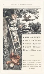 Emile, Etienne, Echelle, Echelon, Eekhoorn, Mus, Spinazie, Vogelverschrikker, Farry, Stourneau, pagina 18 - Alfabet door juffrouw Lili, door L. Froelich en door een vader (Hetzel zelf). Bibliotheek & Magasin d