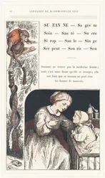 Suzanne, Wijsheid, Zorg, Gezondheid, Suiker, Siroop, Wilg, Aap, Slang, Muis, Geluid, pagina 32 - Alfabet door Mademoiselle Lili, door L. Froelich en door een vader (Hetzel zelf). Bibliotheek & Magasin d