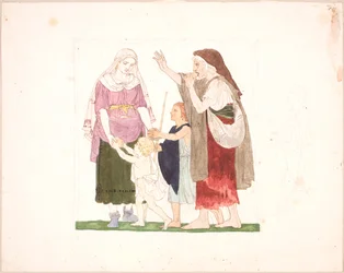 Vrouw die Brood Uitdeelt