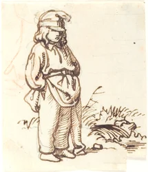 Staande jongen