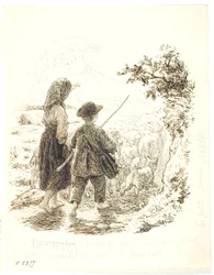 Marie en Jujules als schaapherders