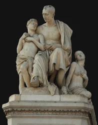 Monument voor Graaf Nikolai Nikitich Demidov op het Piazza Demidoff in Florence, 1830-1850