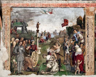 Leven van St. Cecile: Martelaarschap van St Valerian en Tiburtius