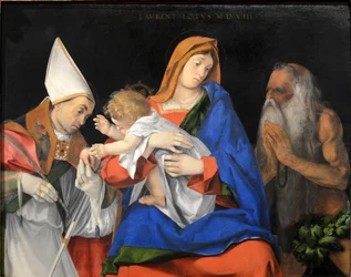Madonna met kind (Lorenzo Lotto) September 2015-1a