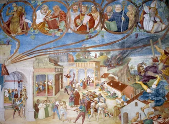 Martelaarschap van Sint-Barbara (detail)
