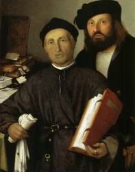 De Arts Giovanni Agostino della Torre en zijn Zoon, Niccolò, c.1515 (olie op doek)