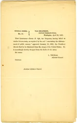 Algemene Orders, Nr. 11, Ministerie van Oorlog, Adjudant-Generaal