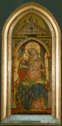 Madonna met kind, goudgrond ...
