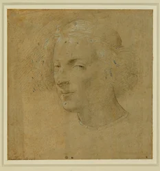 Portret van een jonge man met keppel ...