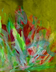 Levendige abstracte groei