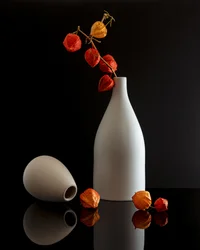 Stilleven met moderne Chinese lantaarn