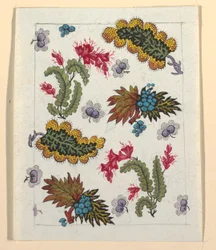 Bloemmotief voor Gedrukt Textiel