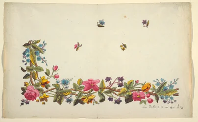 Bloemmotief voor bedrukte textiel