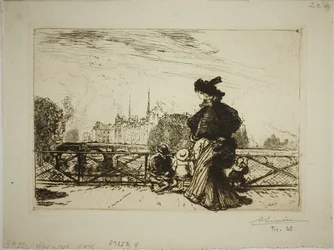 Het Île de la Cité gezien vanaf de Pont des Arts