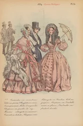 Franse mode: 1839, Louis-Philippe (kleur litho)