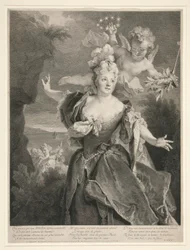 Portret van Marie Anne de Chateauneuf (genaamd Duclos)